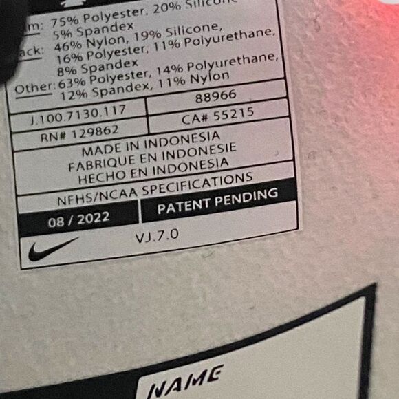 Nike Air Jordan Infrared Cement Vapor Jet 7.0 Receiver Football Gloves size L - Picture 10 of 10